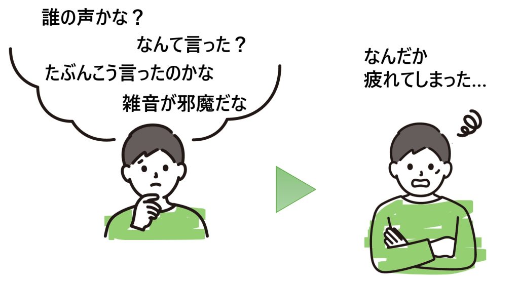 音の聞こえ方と疲れの因果関係