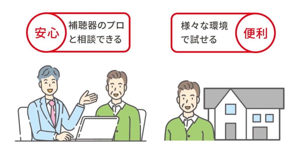 補聴器のお試しは安心で便利